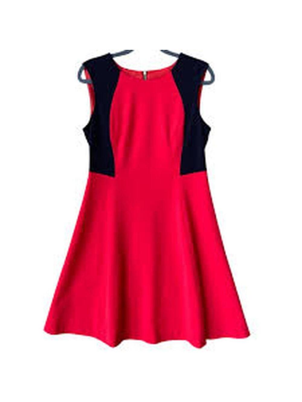 Nine West Women's Red and Black Work-dress